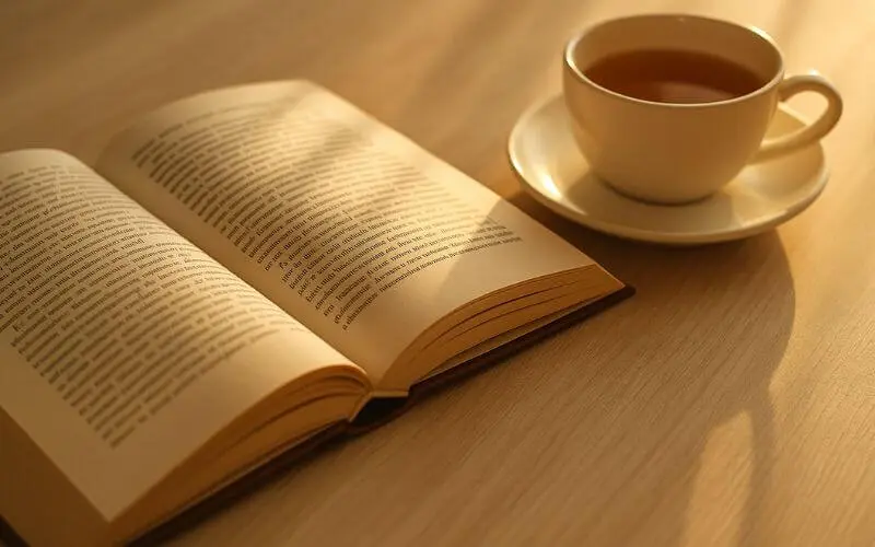 leitura chá tarde introspectiva