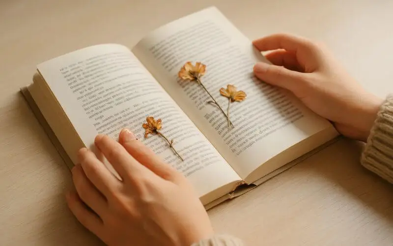 livro flores autocuidado leitura