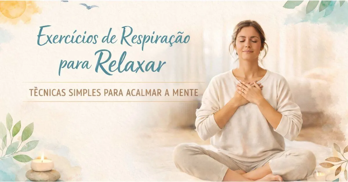 Exercícios de respiração para relaxar e acalmar a mente