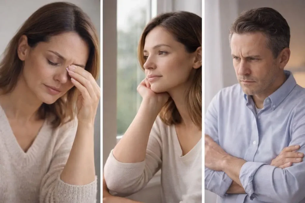 Sinais de desequilíbrio emocional como cansaço e irritabilidade