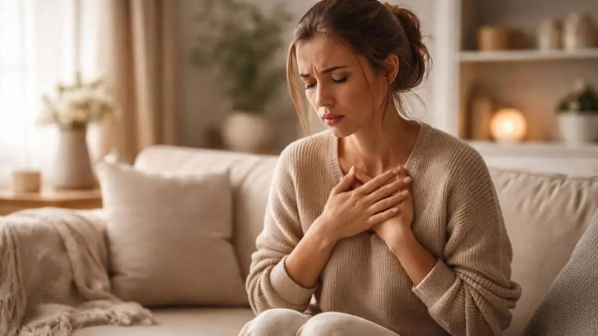 crise de ansiedade em momento de acolhimento emocional