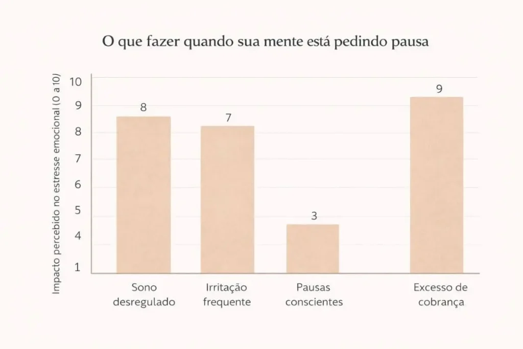 gráfico sobre fatores ligados ao estresse emocional