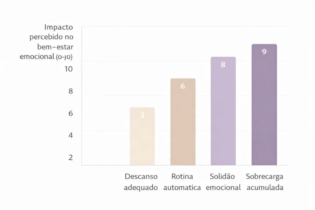 gráfico sobre fatores ligados a se sentir triste do nada